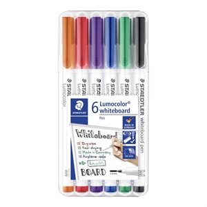 Staedtler WB Marker Lumocolor kerek 1mm vegyes (6)